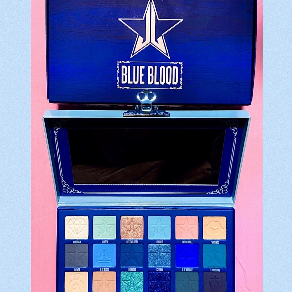 JEFFREE STAR Cosmetics BLUE BLOOD Eyeshadow Palette Makeup NEW IN BOX CASE
